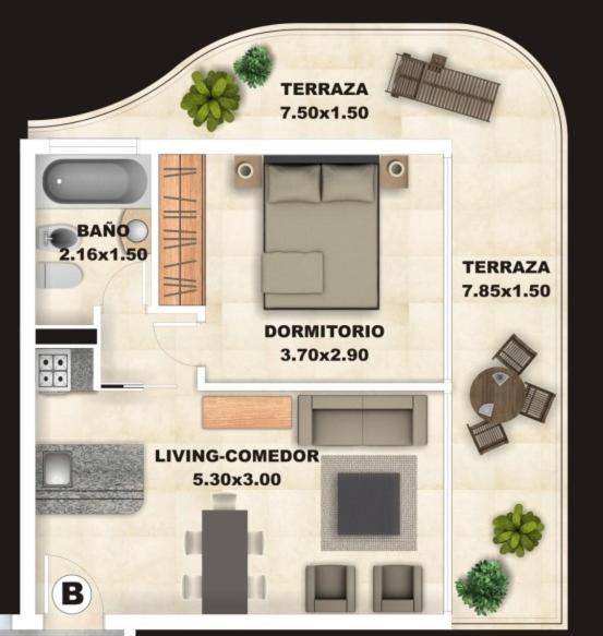 Categoria, Excelente Ubicacion Y Full Amenities! Daire Punta del Este Oda fotoğraf