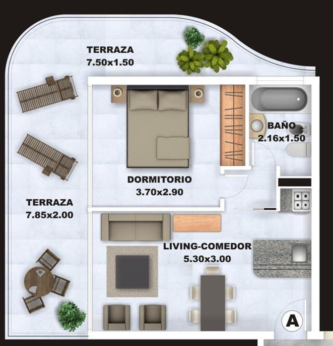 Categoria, Excelente Ubicacion Y Full Amenities! Daire Punta del Este Oda fotoğraf